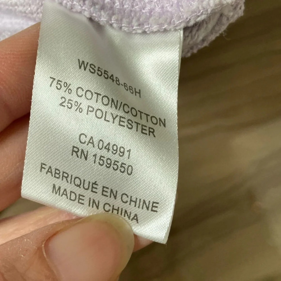 Maison D’amelie crew neck sweatshirt ribbed sleeves  Sz S - Picture 9 of 12